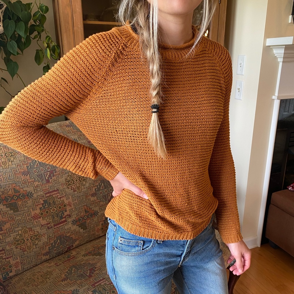 Ichi Burnt Orange Sweater (XS)